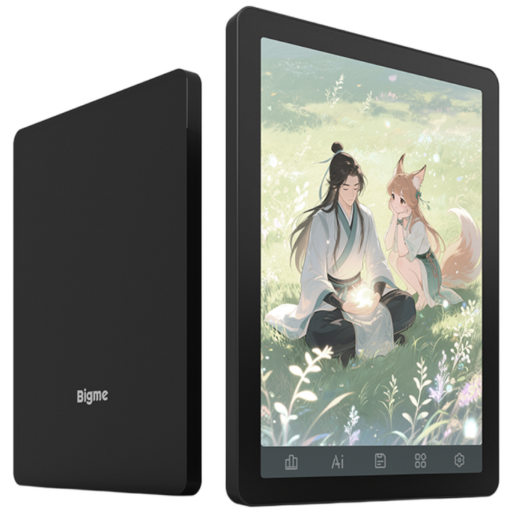 Bigme빅미 B6 전자책 리더 6인치 전자잉크 전자책 36단계 전면 조명 464GB 안드로이드 14 OS 내장 구글 플레이 전자책 리더 태블릿, black, 1개, Bigme B6
