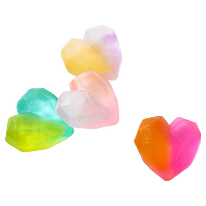 비누만들기 키트 diy 체험 수제 재료 베이스 집콕놀이 초등학생 유치원 답례품하트 더블업, 1개, 400g