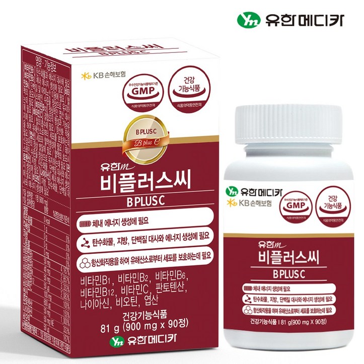 유한 비플러스씨 고함량 비타민B 비타민C 활력비타민 비컴플랙스, 180정 - 투데이밈