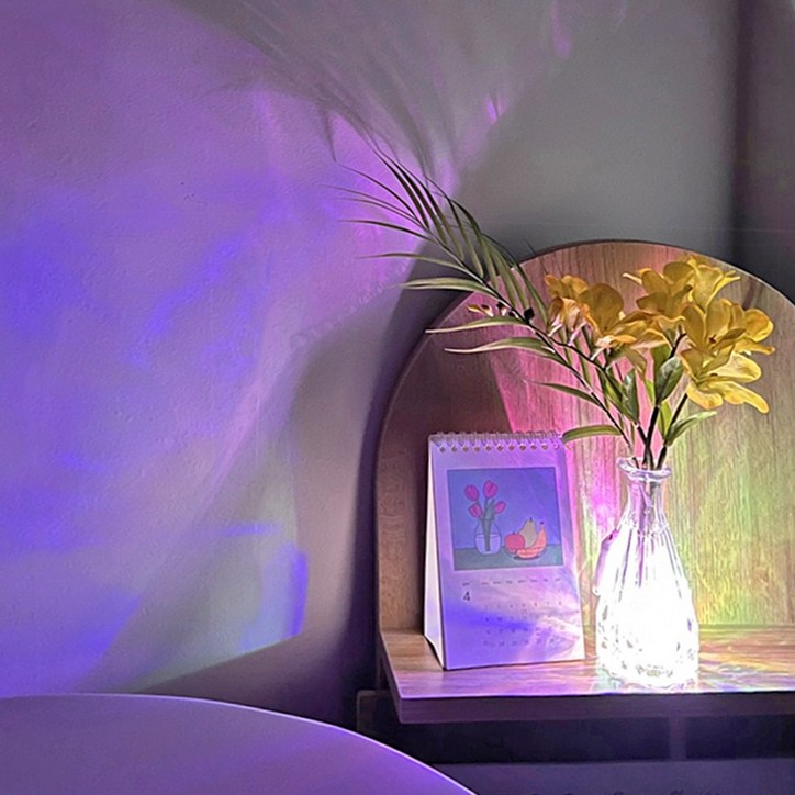 트로피칼 프리지아 야자 오로라 LED 무드등 생일 여름 기분전환 선물