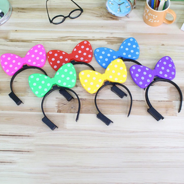 파티해 LED점등 리본 머리띠