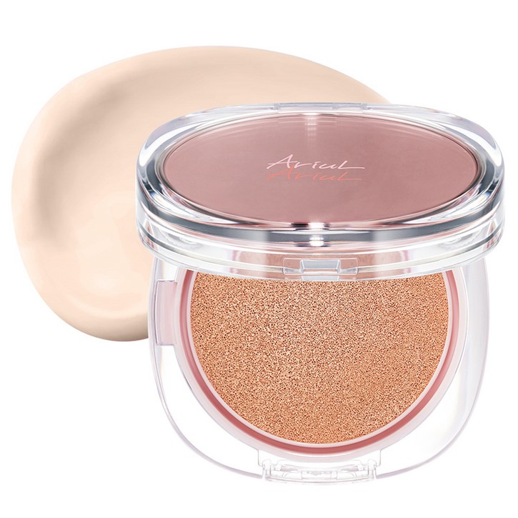 아리얼 잉크 피더 커버 래스팅 쿠션 SPF50 PA, 02 누디내츄럴  21호, 1개
