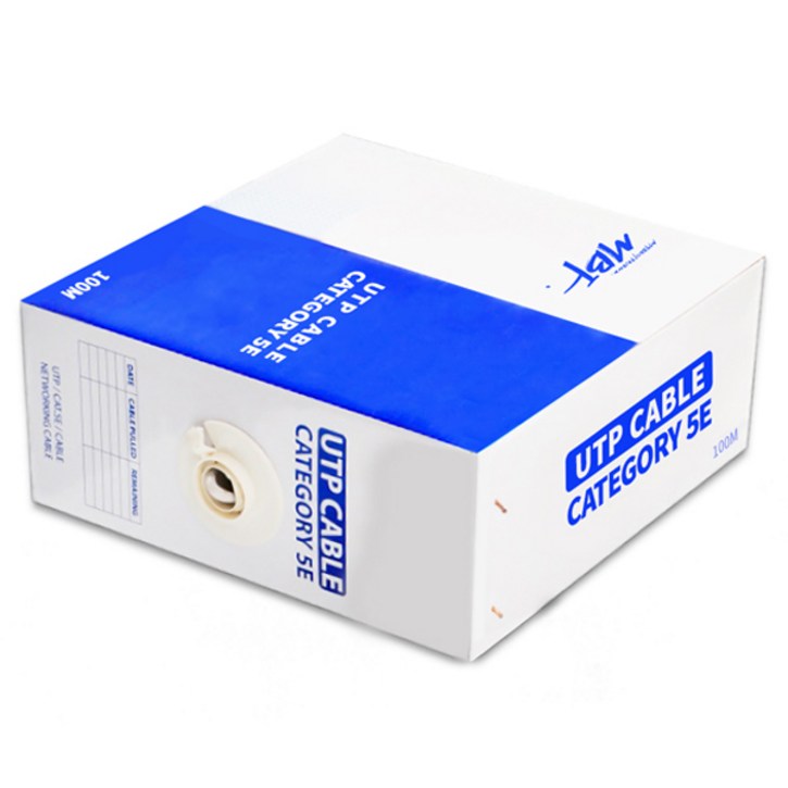 엠비에프 C5E100G CAT.5E UTP 랜 케이블 MBFC5E100G, 그레이, 1개, 100m