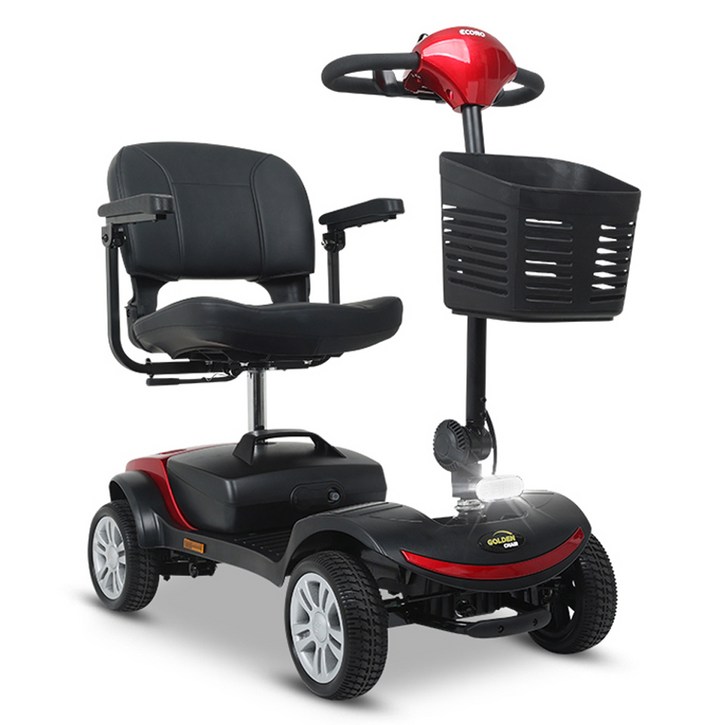 에이유테크 에코로 골든체어 넘어지지 않는 4륜 전동스쿠터 24V 12Ah 고객직접설치