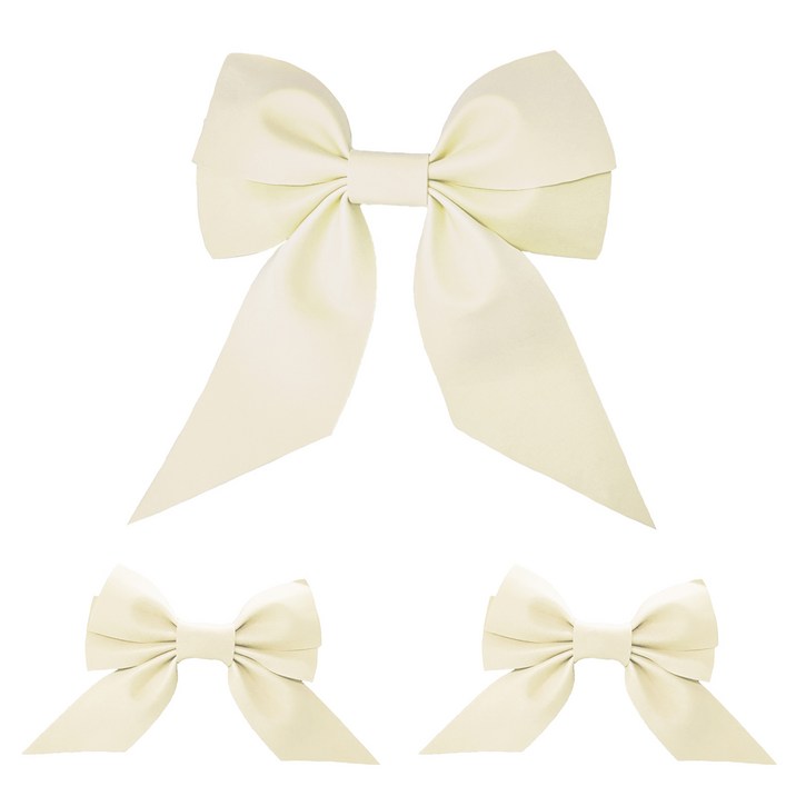 멜로우스토리 프로포즈 웨딩카 큰리본  작은리본 2p 세트