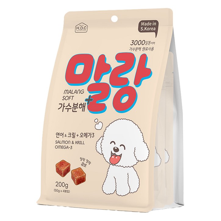 강아지 말랑소프트 가수분해 오메가3 간식 4p 강아지 말랑소프트 가수분해 오메가3 간식 4p