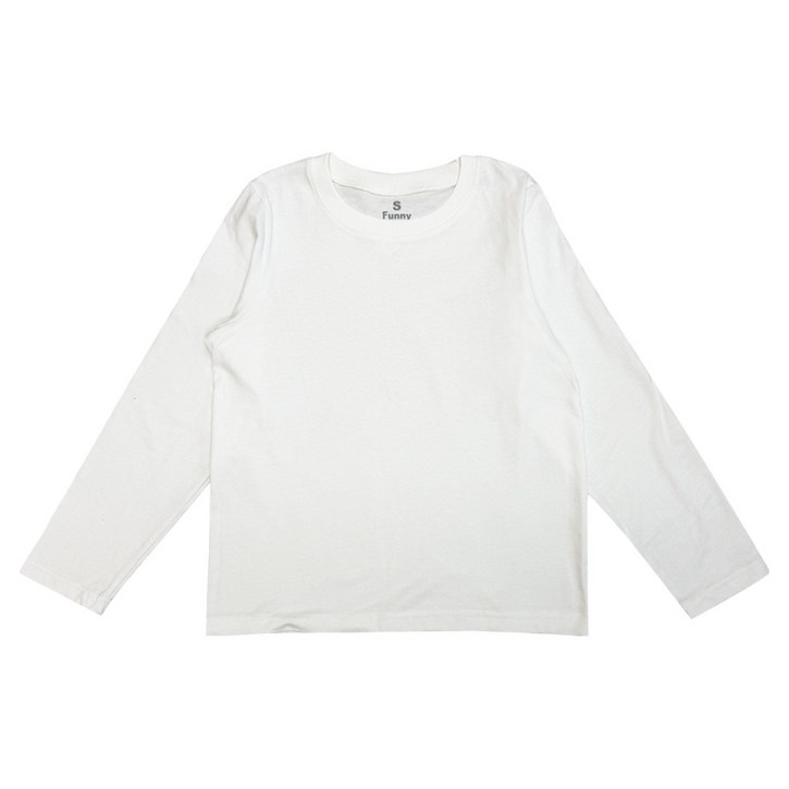 여성용 긴팔 기본 티셔츠