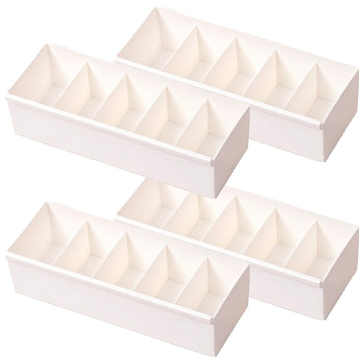 이즈리빙 칸칸칸 연결형 서랍정리 칸막이 속옷정리함 5칸