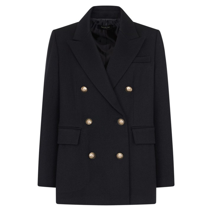 케네스레이디 여성용 더블버튼 스트레이트핏 포켓 자켓