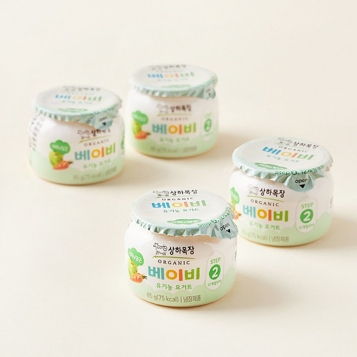 상하목장 베이비 유기농 요거트 사과당근
