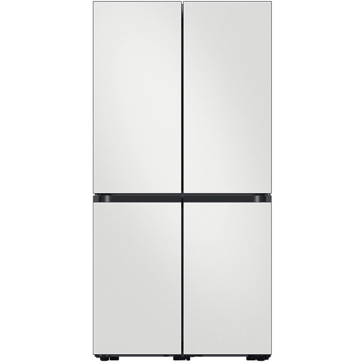 삼성전자 비스포크 프리스탠딩 4도어 냉장고 875L 방문설치, 코타 화이트, RF85B911101 1