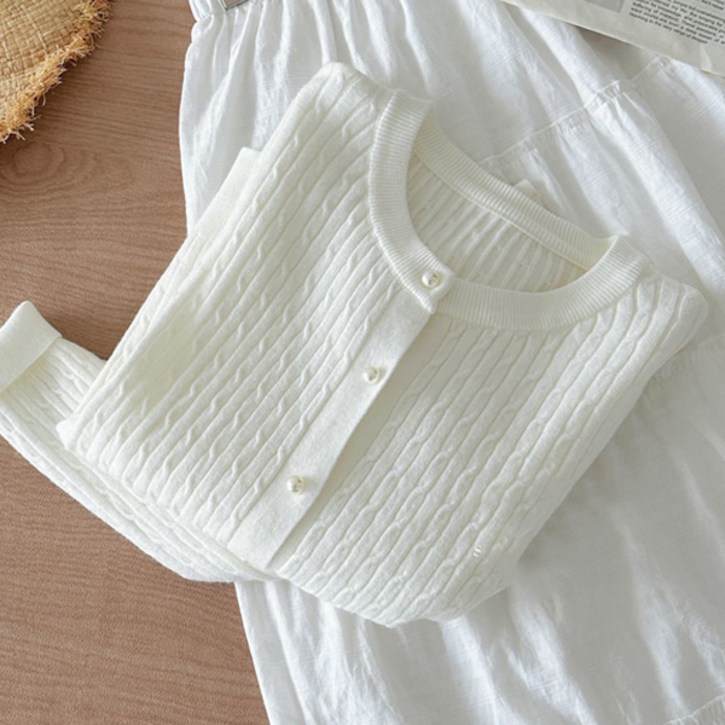 루나걸 여성용 지첼 니트 가디건 L25FC073123