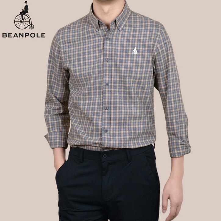 빈폴 남성 체크무늬 와이셔츠 긴팔 남방 셔츠 행사 제품 이벤트 세일 해외직구 2Color