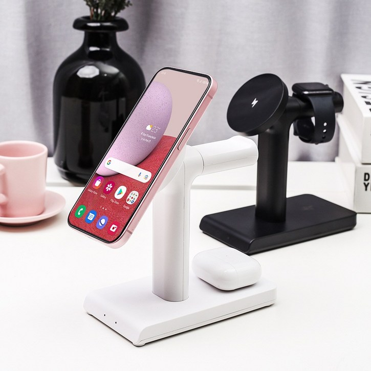 UM2 맥세이프 충전기 애플워치 갤럭시워치 아이폰 무선 거치대 UMWH15WMF3IN1