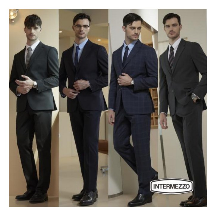 [인터메조] () 25FW 남성 워셔블&테일러드 수트 2세트(공통 1세트+선택 1세트)