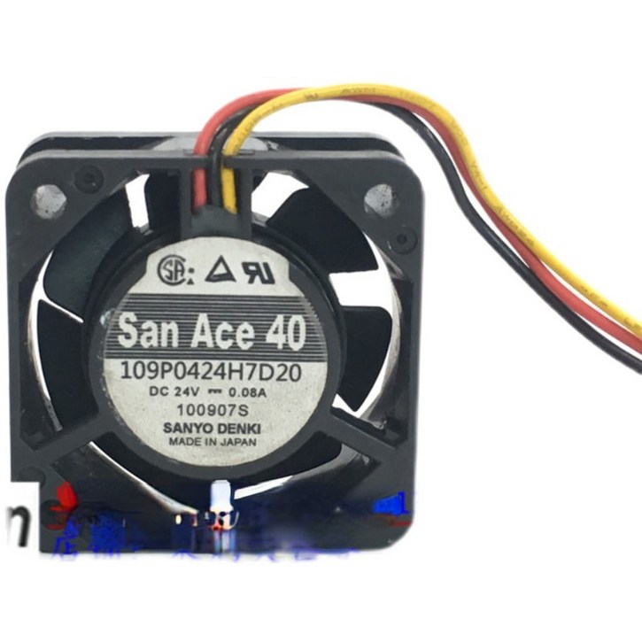 SANYO-인버터 특수 팬 109P0424H7D20 24V 0.08A, 40x40x15