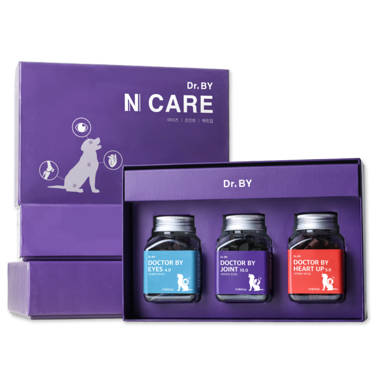 닥터바이 N케어 강아지 관절 심장 눈 눈물 영양제 선물세트