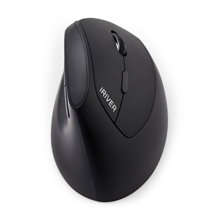 아이리버 남성용 손목보호 큰손 무선 버티컬 마우스 EQwear-Gentleman Vertical Grip EV19, Gentleman Vertical Grip EV19, 블랙