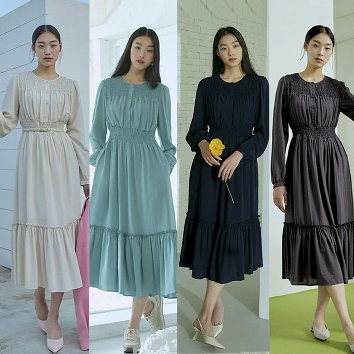 홈쇼핑HIT 여성 가을 네츄럴 플레어 원피스 홈쇼핑HIT 여성 가을 네츄럴 플레어 원피스