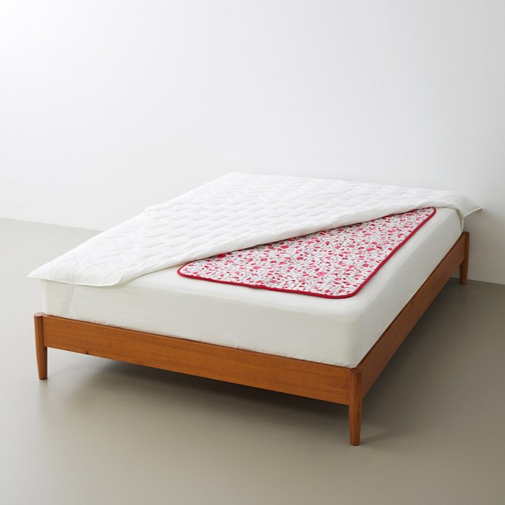 보이로 전기요 6단 1인용 UB03 레드플라워 워셔블 전기매트 온열매트