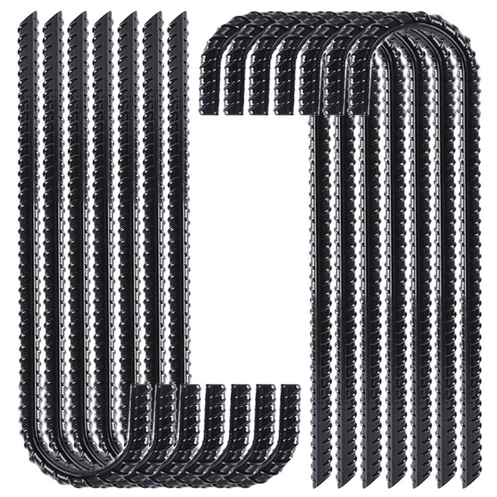 30cm 쇠말뚝 텐트팩 철근말뚝 철근팩 철물, 블랙, 50개