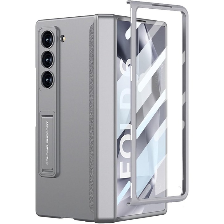 헤미션 갤럭시 Z폴드6Z폴드7 힌지보호 풀커버 케이스 마그네틱 강화유리보호필름 DC01