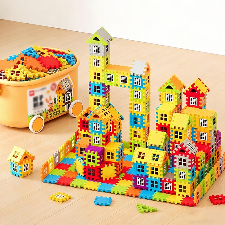 토요요 어린이 블록 장난감 160개 조립블록 창의력 발달 건축놀이 완구 토요요 DIY JM-YZ1