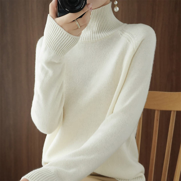 초이앤버스 보들보들 기본 캐시미어 목폴라 터틀넥 니트 9칼라