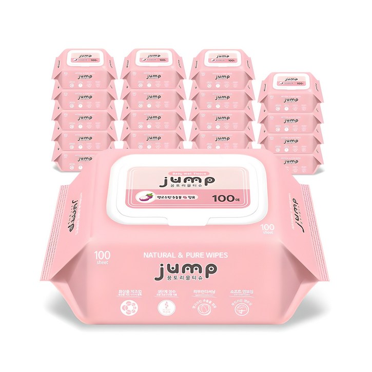 꿈토리 뉴 넉넉한 점프 아기물티슈 캡형