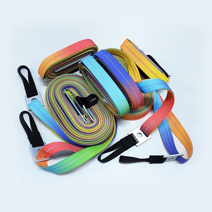 페르니 빛반사 타프 웨빙 스트랩 스트링 멀티끈 메인2P 보조4P 풀세트 레인보우팝 국산, 레인보우팝