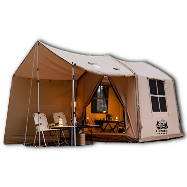 헤머스캠퍼 원터치 에어 텐트 5  6 인용 거실형 자동 전동 펌프 공기 주입기 방수 대형, HM카키