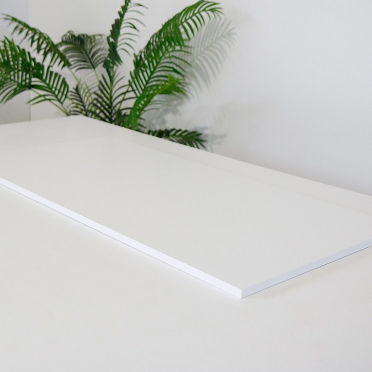 국내생산 큐브프레임 상판교체 식탁 테이블 책상 LPM상판 듀러블 M 상판, 밀키화이트