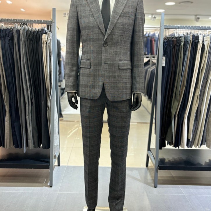 레노마 옴므 F/W 다크그레이 체크 울혼방 스판 정장 RNCMSJ24A