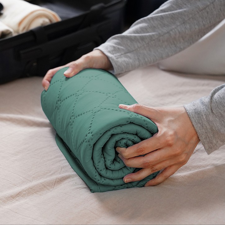 탄소 카본 여행용 휴대용 전자파 차단 원적외선 프렌체 투어 전기 매트 요  1인용 L라지