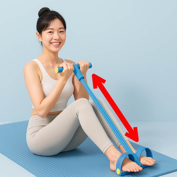 다이모니온 튼튼한 힙업 전신 로잉밴드, 1개, 스카이블루