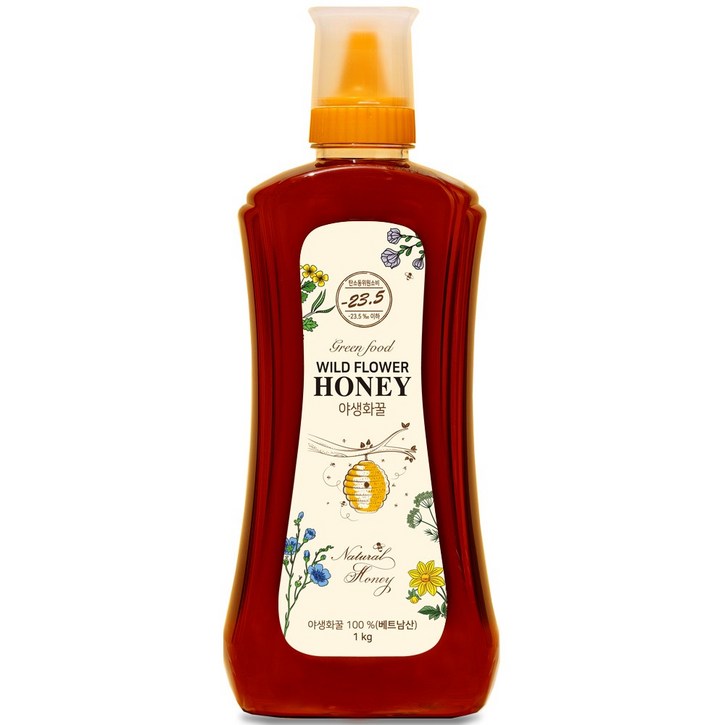 그린푸드 야생화꿀 베트남 자연벌꿀, 1개, 1kg
