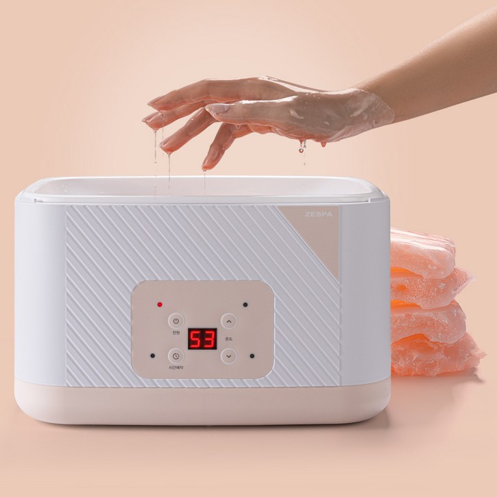 [10년 무상 A/S] 제스파 파라핀 리클 파라핀베스 가정용 의료기기 인증 파라핀 왁스 , 손발 보온 커버 + 보온비닐 증정 [왁스 4개 추가증정], ZPM305/핑크+ZP509P