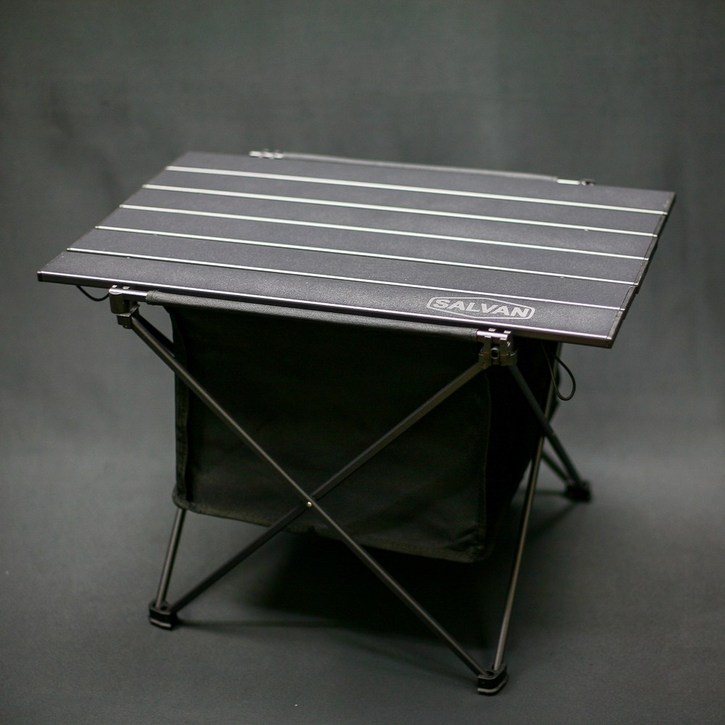 살반 블랙 알루미늄 롤테이블 백패킹 테이블 접이식 경량 미니 피크닉 휴대용 캠핑 8