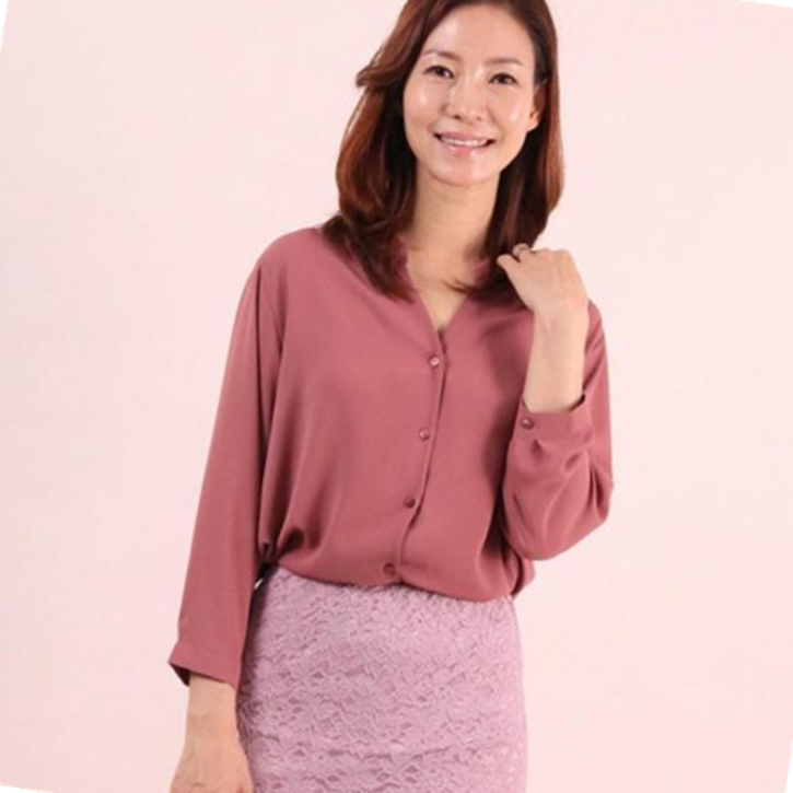 내추럴 쉬폰 블라우스 3036436S 빅사이즈 여성 678000EA