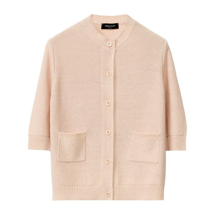 파비아나필리피 7부 소매 가디건