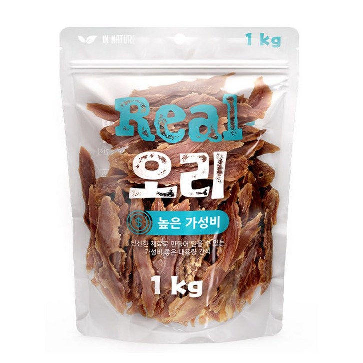 인네이처 리얼 오리 사사미 1kg, 오리 사사미, 1kg, 2개