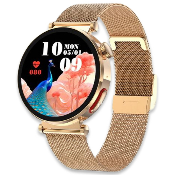 액션맨 글루코워치 EP 건강데이터 스마트워치 한국어지원 온라인설명서 AS 지원, 블루투스, 4cm, 골드메쉬