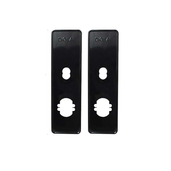키키 디지털도어락용 표준보강판 2p 블랙