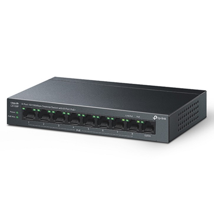 티피링크 9포트 10 100Mbps 데스크톱 스위치, LS109P 티피링크 9포트 10 100Mbps 데스크톱 스위치, LS109P