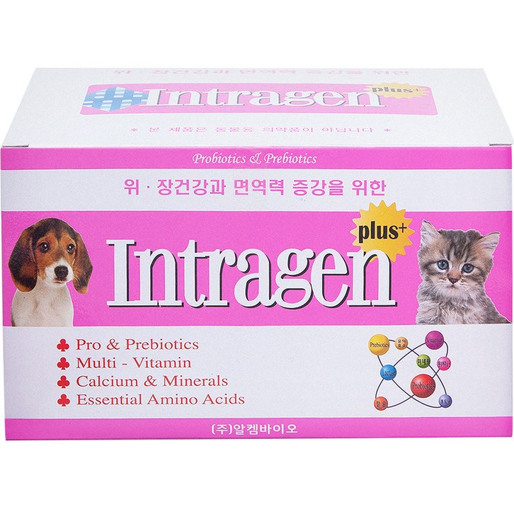 강아지영양제 인트라젠 플러스 분말 반려동물 영양제