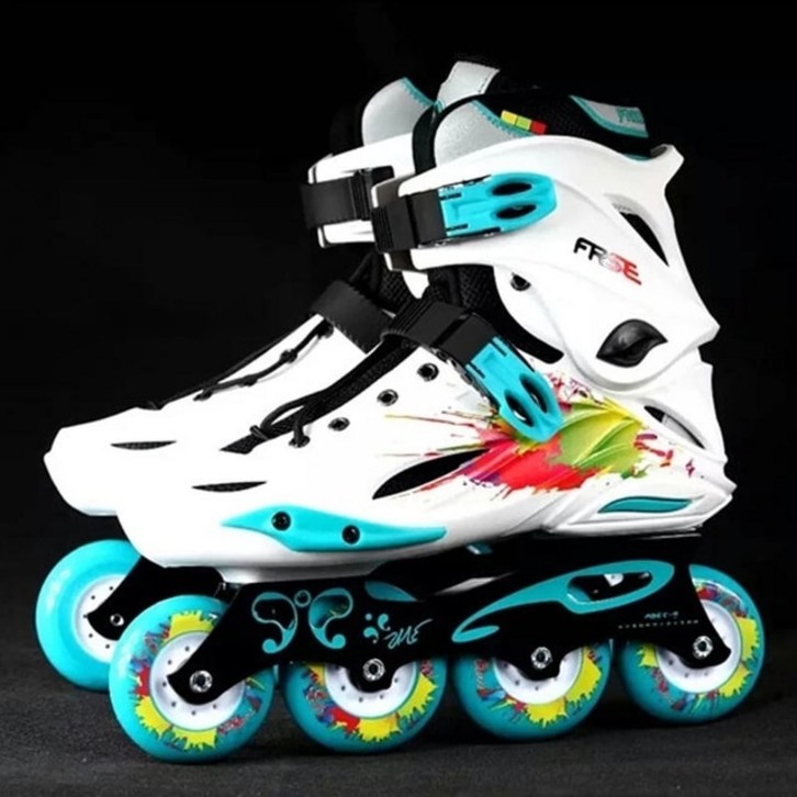 오리지널 프리스타일 M1 프로페셔널 슬라럼 인라인 스케이트 성인 롤러 스케이트 신발 슬라이