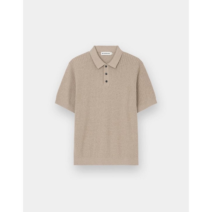 지오다노 2025 NEW 변우석 남자 꽈배기반팔 카라니트 055532 5칼라