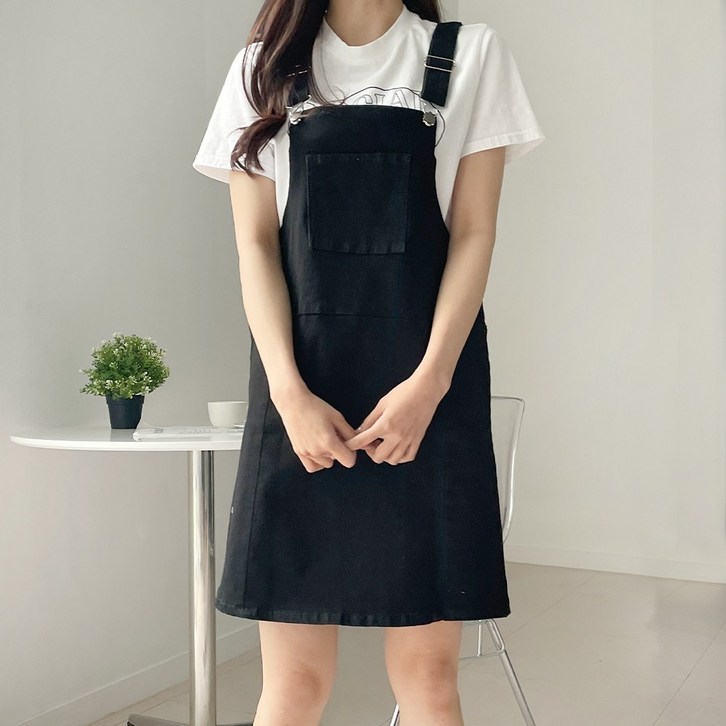 쏘옷 여성용 코차 데님 멜빵 미니 원피스 쏘옷 여성용 코차 데님 멜빵 미니 원피스