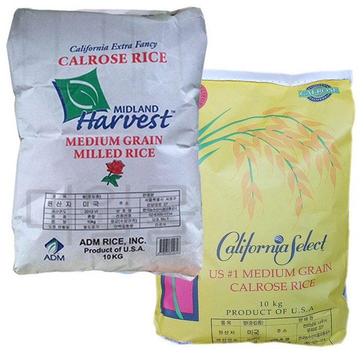 미국쌀 10kg 칼로스쌀 수입쌀 21년산 1등급, 1개