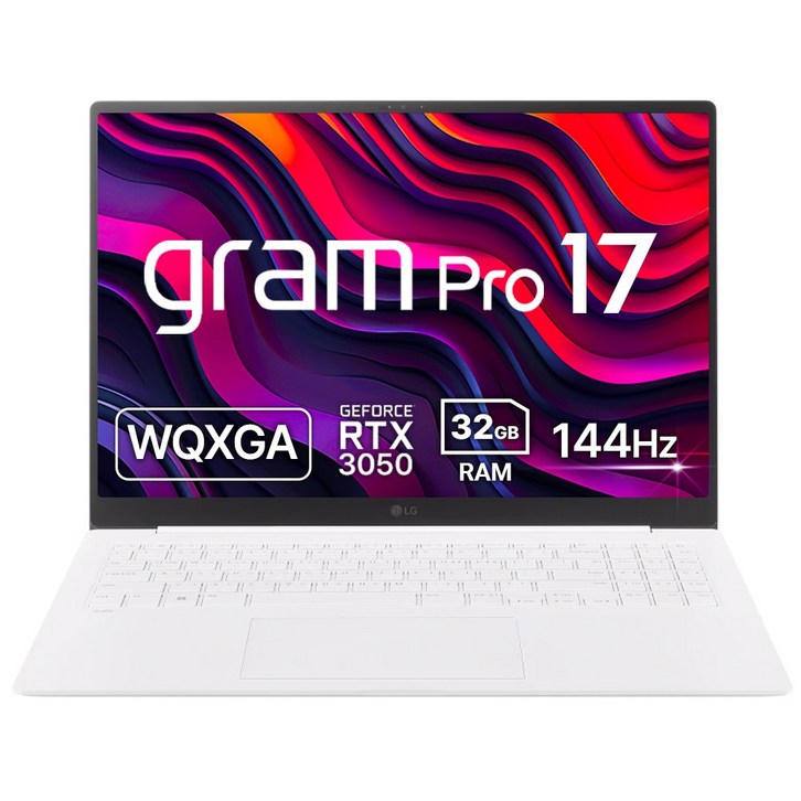 LG 그램 프로(외장) 17ZD90SP-EX79K Ultra7 32GB 512GB RTX3050, 17ZD90SP-EX79K, Free DOS, 32GB, 512GB, 에센스 화이트